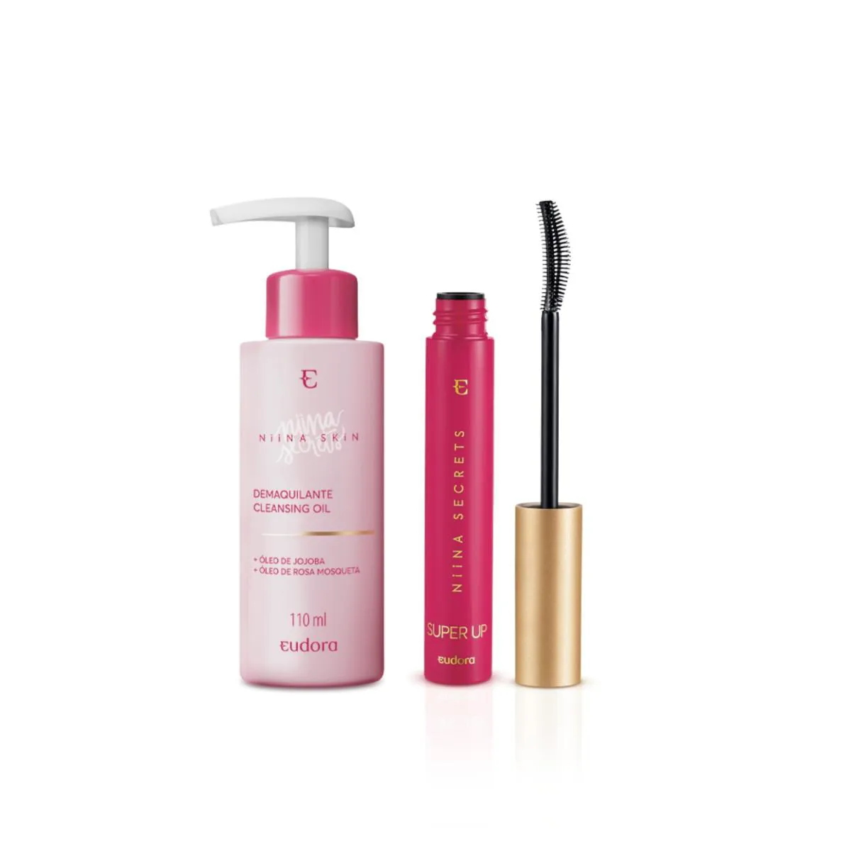 Combo Niina Secrets: Demaquilante 100Ml + Máscara Para Cílios 8G