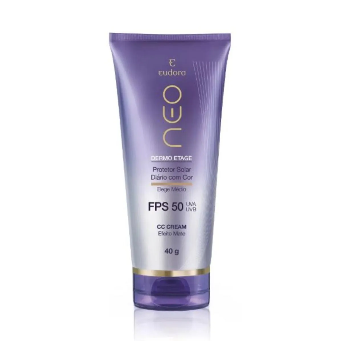 Eudora Neo Dermo Etage Protetor Solar Fps50 Bege Médio 40G