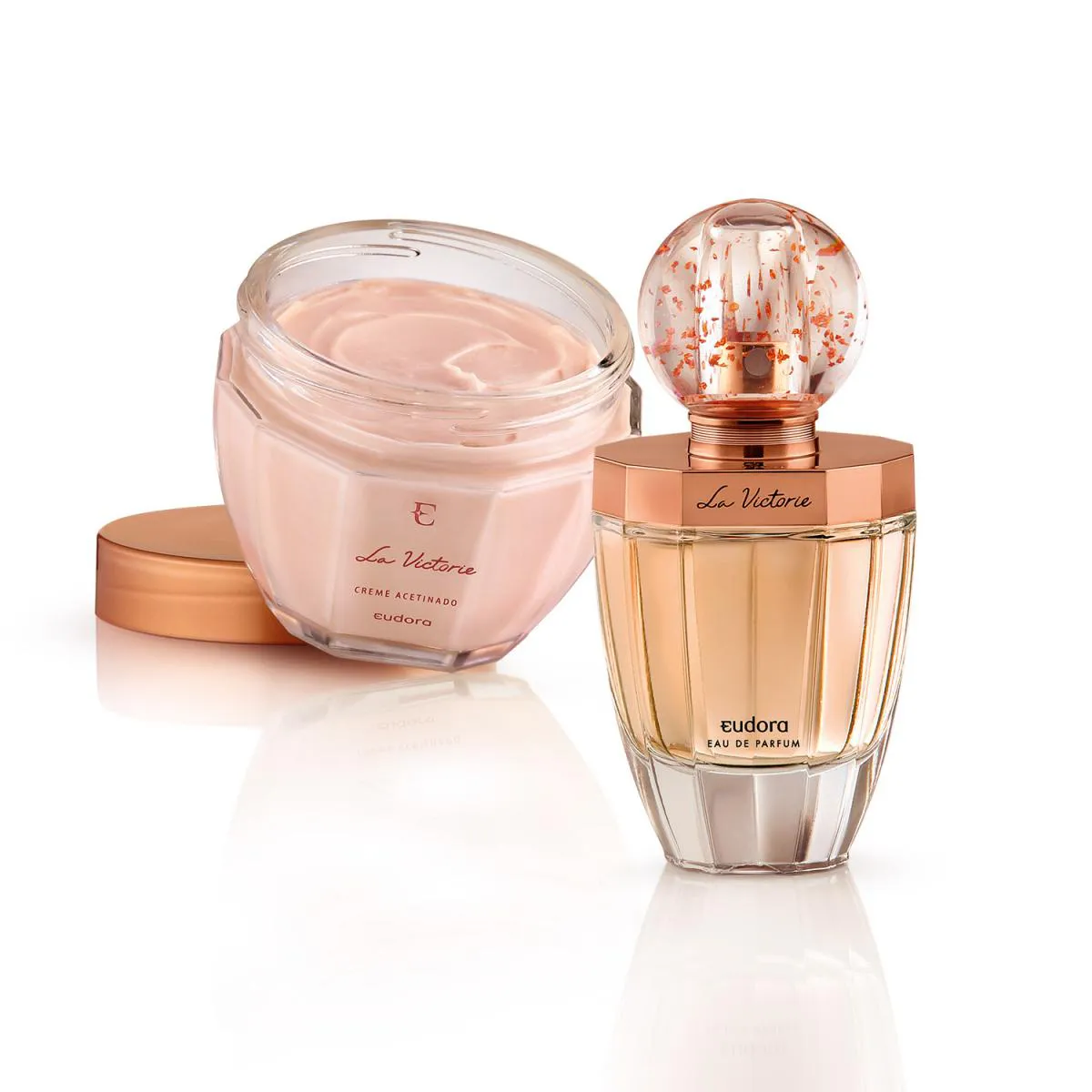 Combo La Victorie: Eau De Parfum 75Ml + Creme Acetinado Hidratante Desodorante 250G