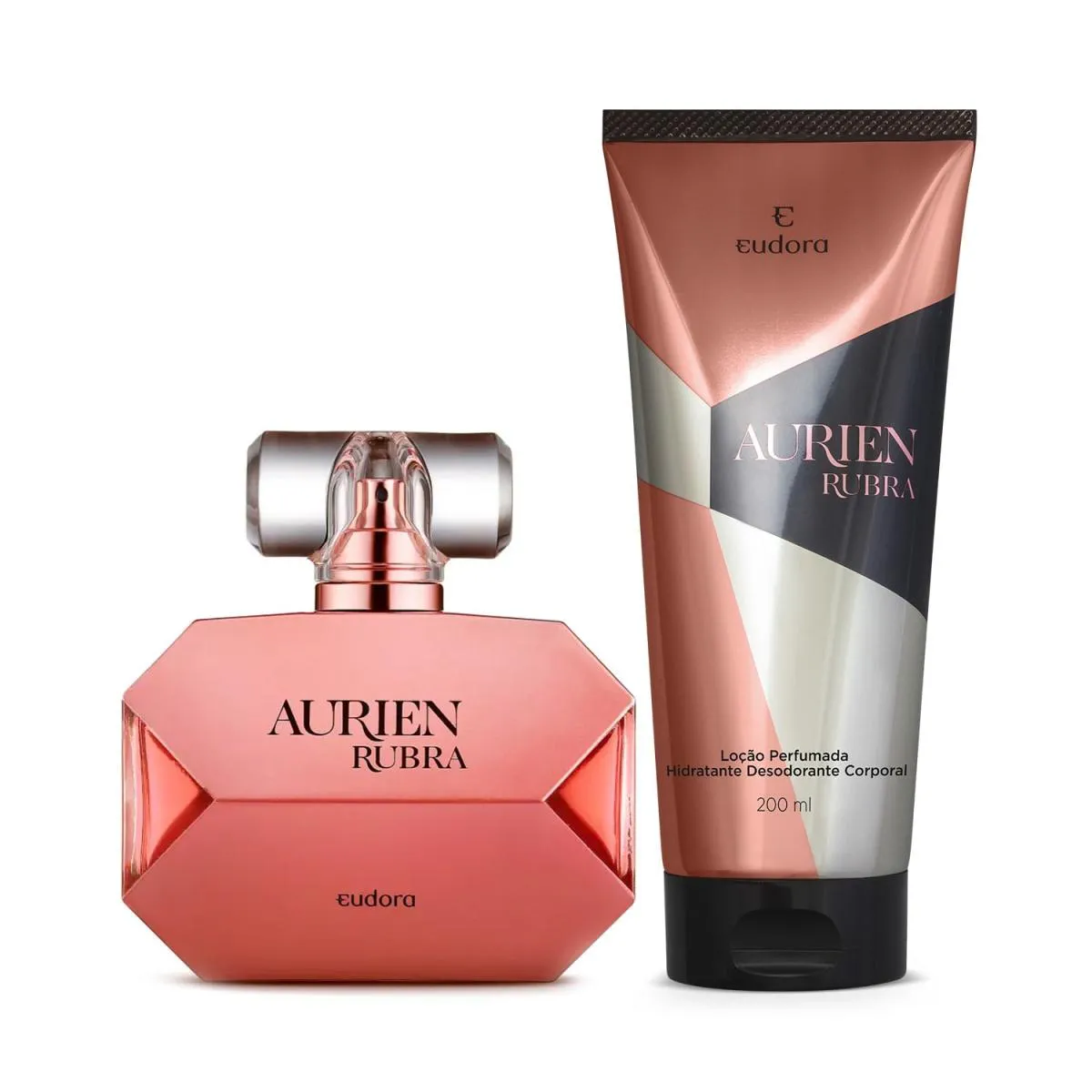 Eudora Kit Aurien Rubra: Desodorante Colônia 100Ml + Loção Corporal 200Ml