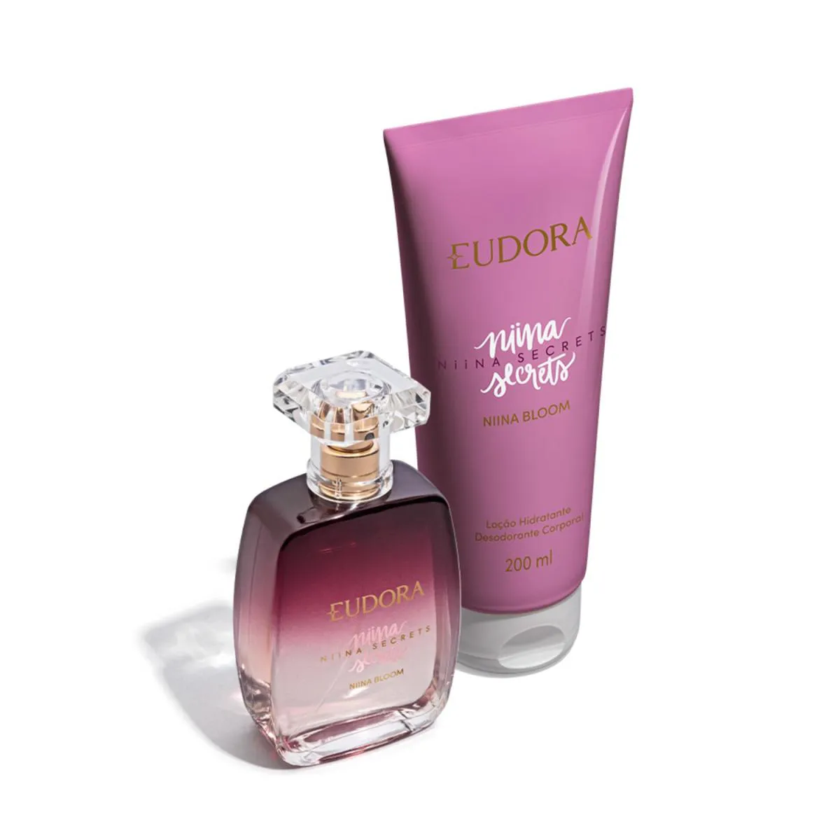 Combo Niina Secrets Bloom: Desodorante Colônia 100Ml + Loção Hidratante Desodorante Corporal 200Ml