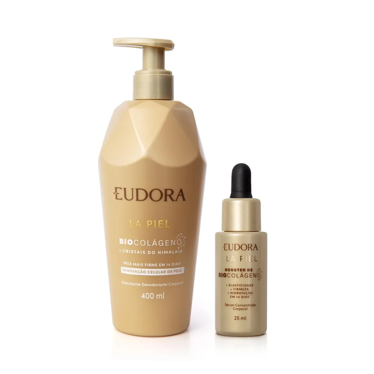 Eudora Kit La Piel: Hidratante Corporal Cristais Do Himalaia 400Ml + Sérum Corporal Booster De Biocolágeno 25Ml