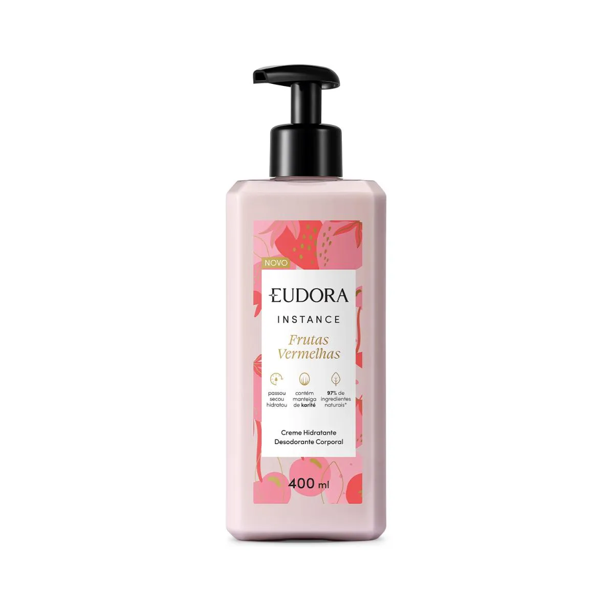 Creme Hidratante Desodorante Corporal Instance Frutas Vermelhas 400Ml
