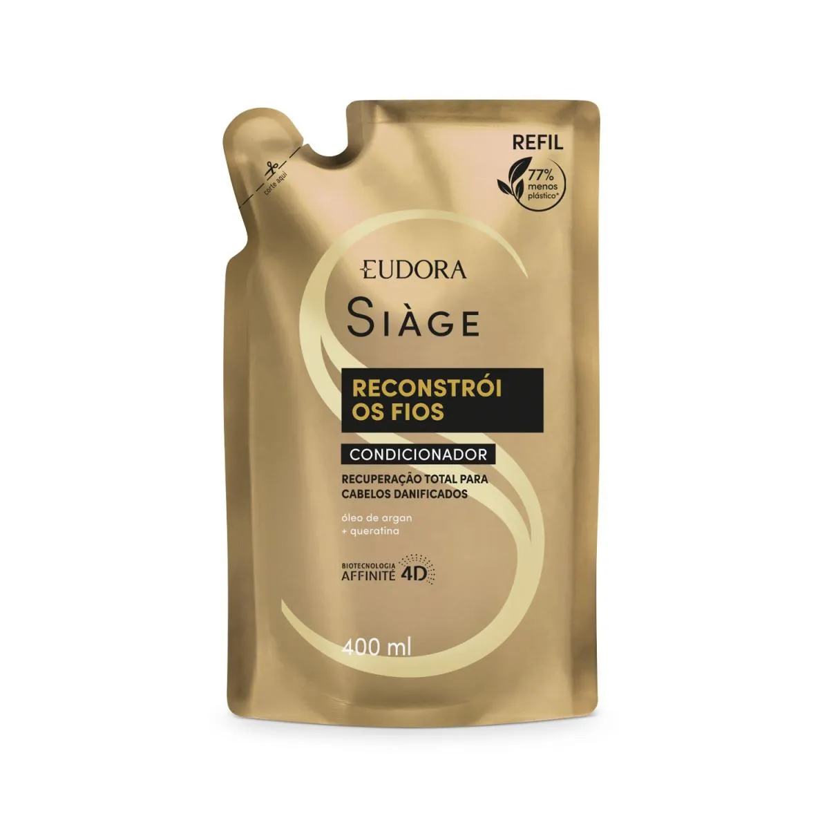 Condicionador Eudora Siàge Reconstrói Os Fios 400ml