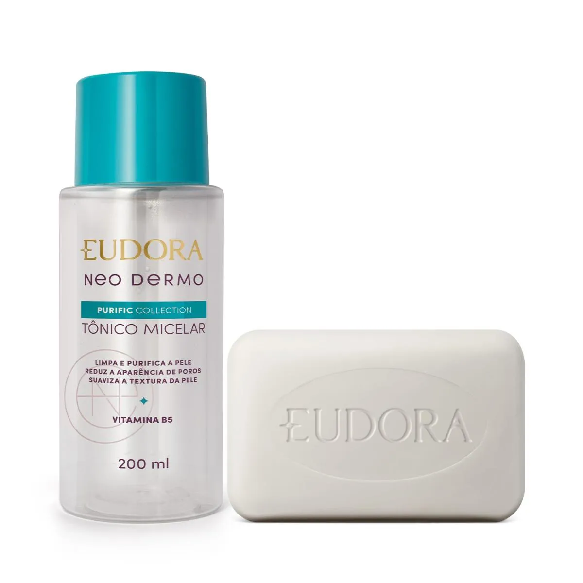 Eudora Kit Neo Dermo Purific Collection: Sabonete Em Barra 80G + Tônico Facial 200Ml