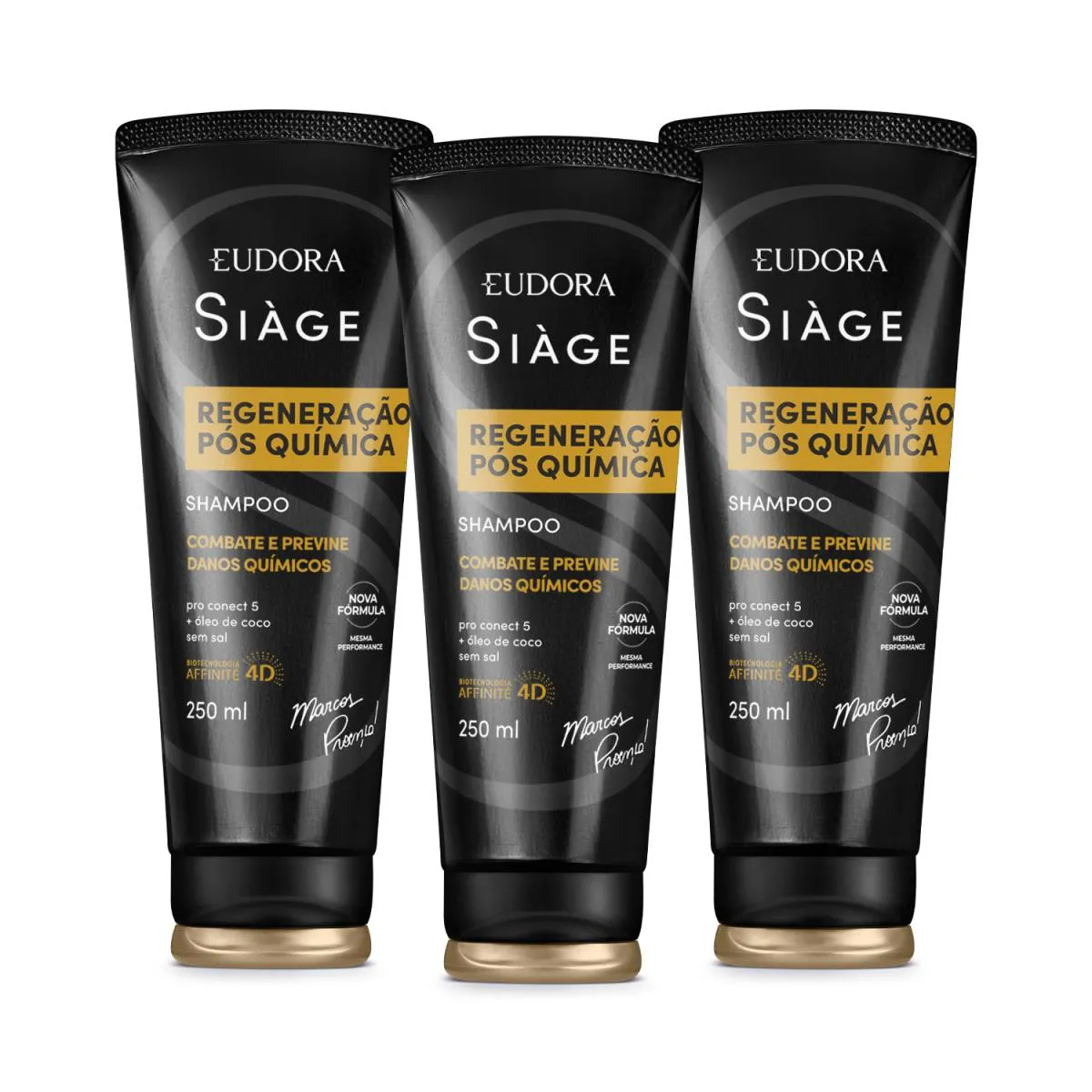 Combo Shampoo Siàge Expert Regeneração Pós-Química 3X 250Ml