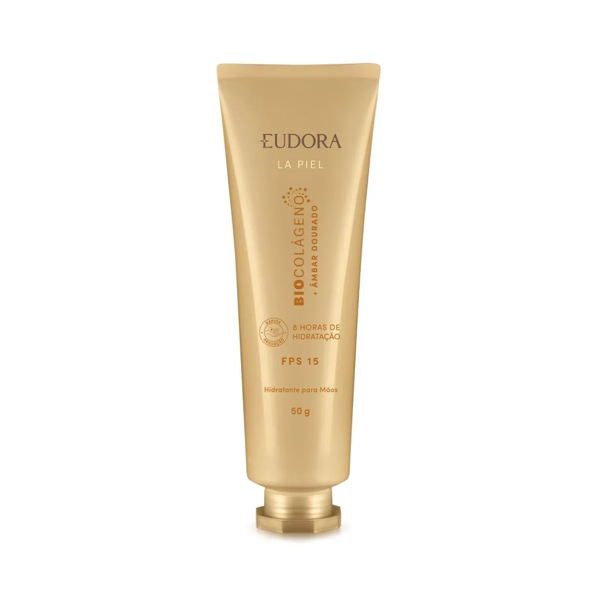 Eudora La Piel Âmbar Dourado Creme Para Mãos Fps15 50G