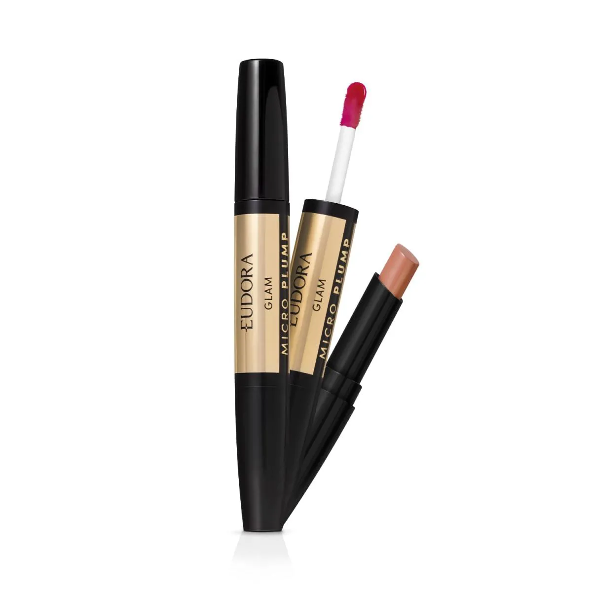 Eudora Glam Micro Plump Batom Duo Avelã Magnífico 1,8G