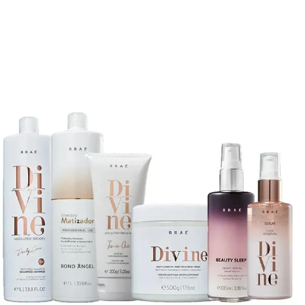 Braé Divine Shampoo 1L Mascara 500G Leave In 200G Plume 60ml E Bond Angel Shampoo 1L E Beauty Sleep 100ml