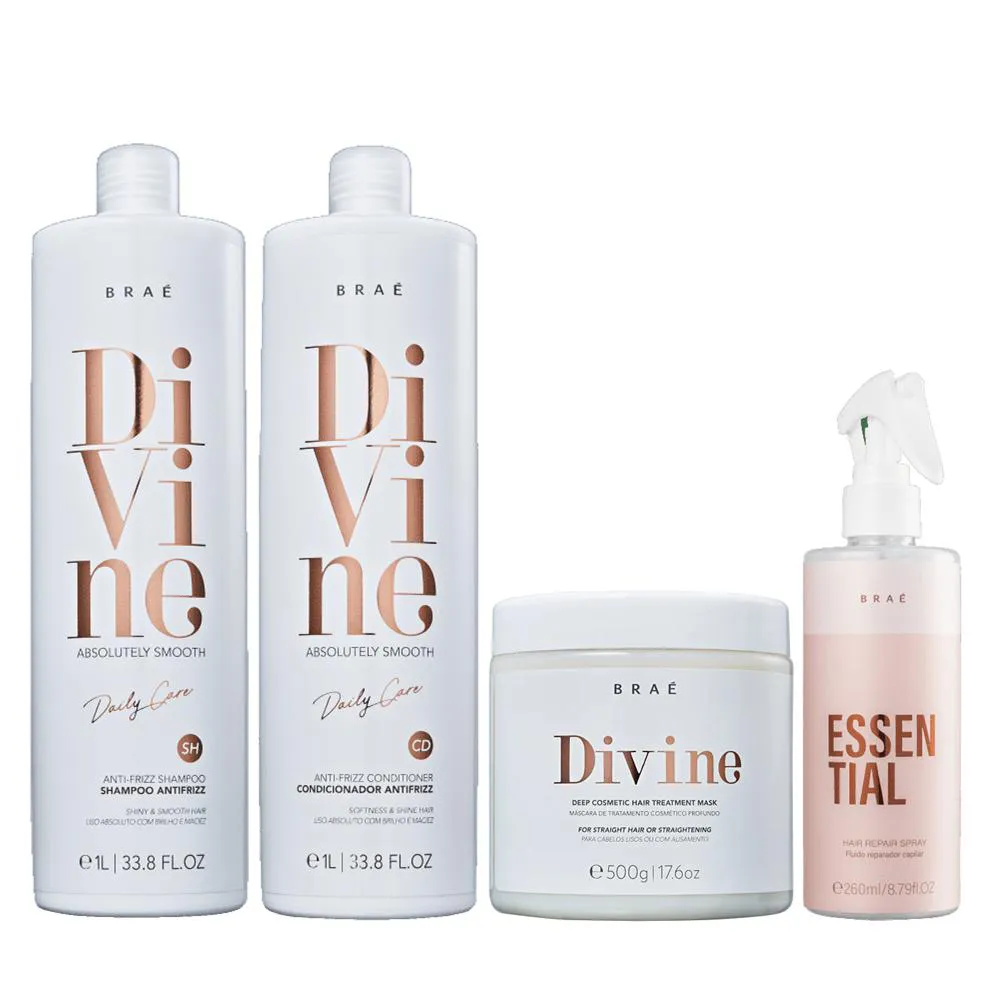 Braé Divine Kit Trio Salon E Essential 260ml