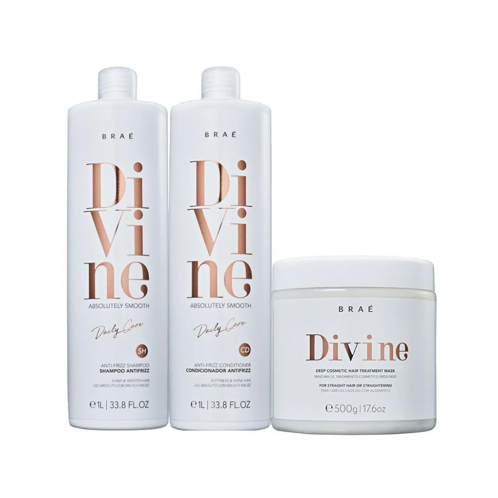 Braé Divine Kit Trio Salon (3 Produtos)