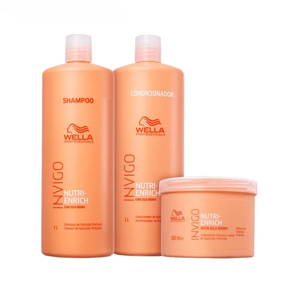 Wella Professionals Invigo Nutri Enrich Trio Salon (3 Produtos)