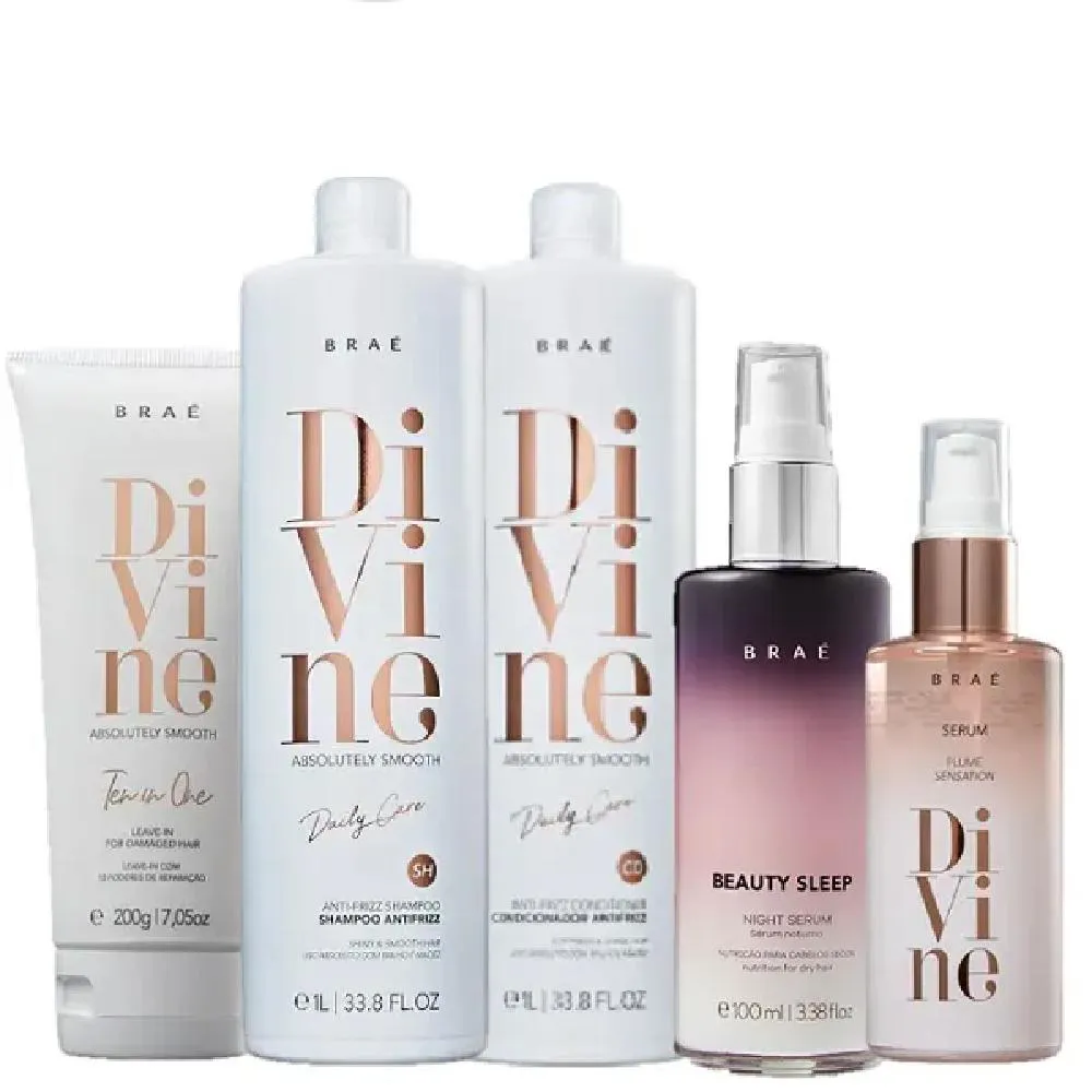 Braé Divine Duo 1L Leave - In 200G Serum 60ml E Beauty Sleep 100ml