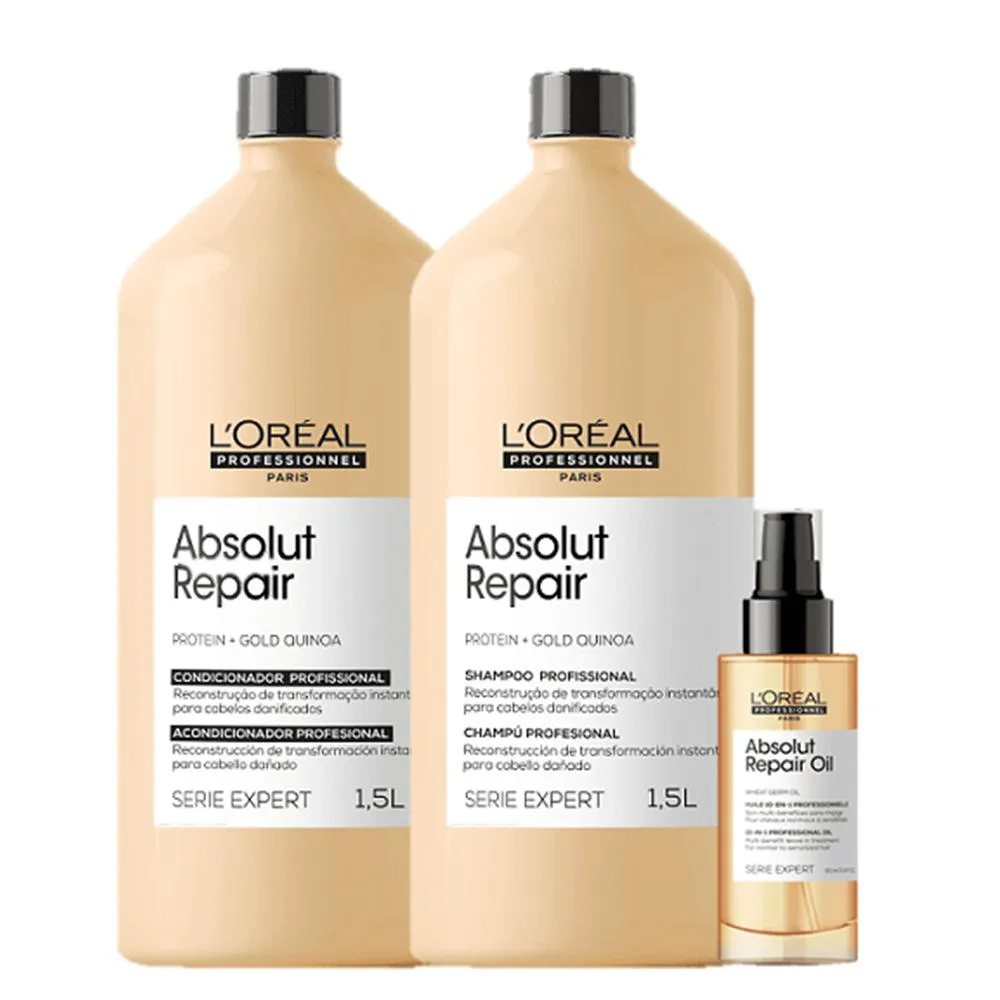 Kit L?Oréal Professionnel Absolut Repair Duo Salon E Óleo 90ml