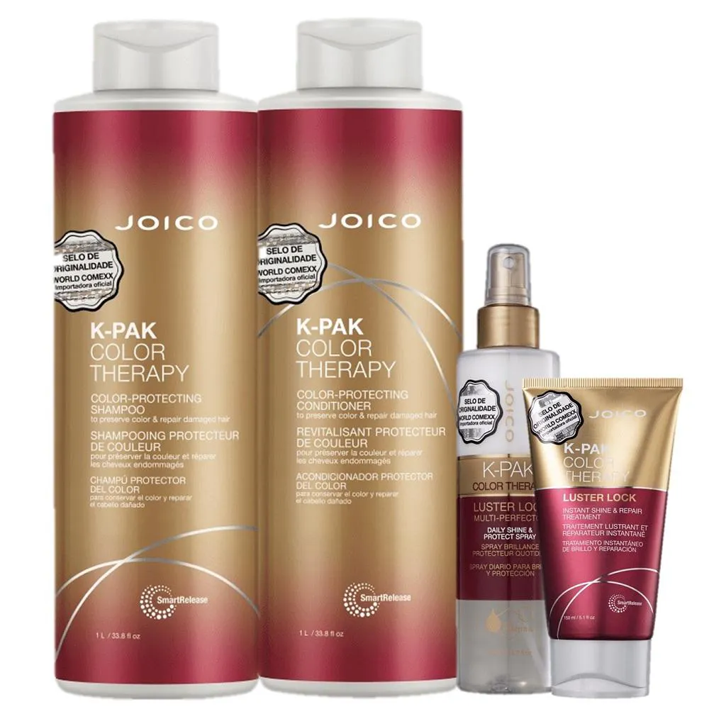 Kit Joico K-Pak Color Therapy Manutencao E Hidratacao Da Cor (4 Produtos)