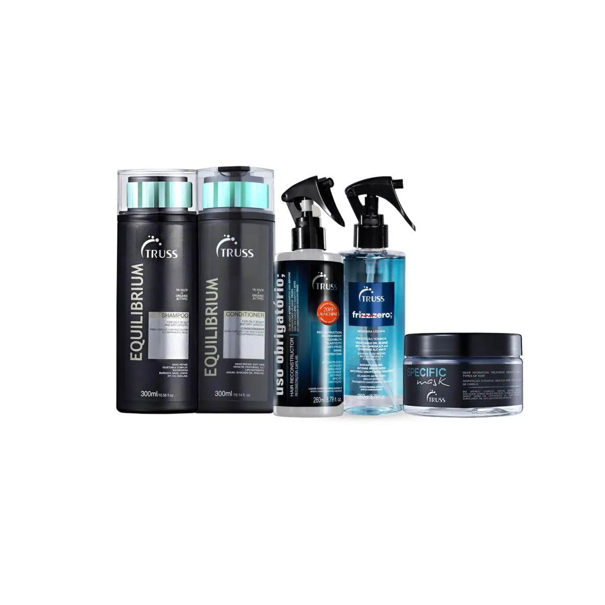 Kit Truss Equilibrium Uso Obrigatório Frizz Specific Mask (5 Produtos)