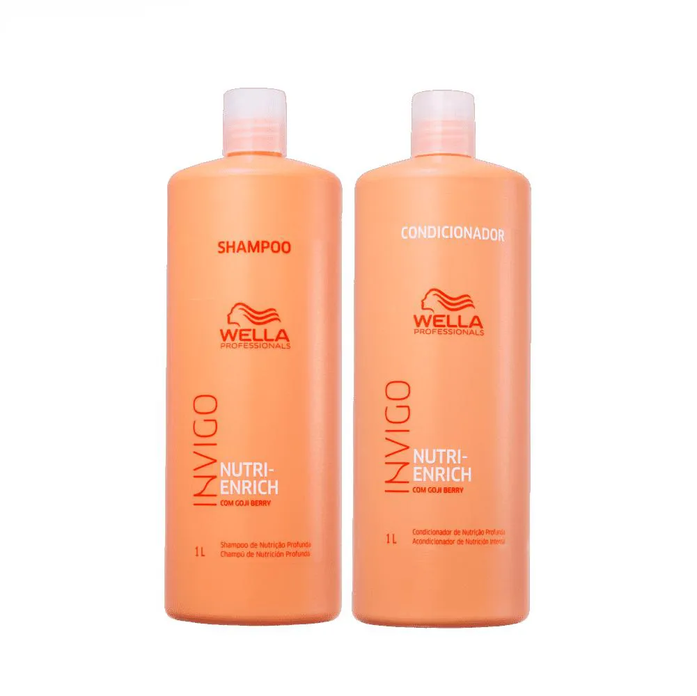 Kit Wella Professionals Invigo Nutri-Enrich Shampoo 1L + Condicionador 1L