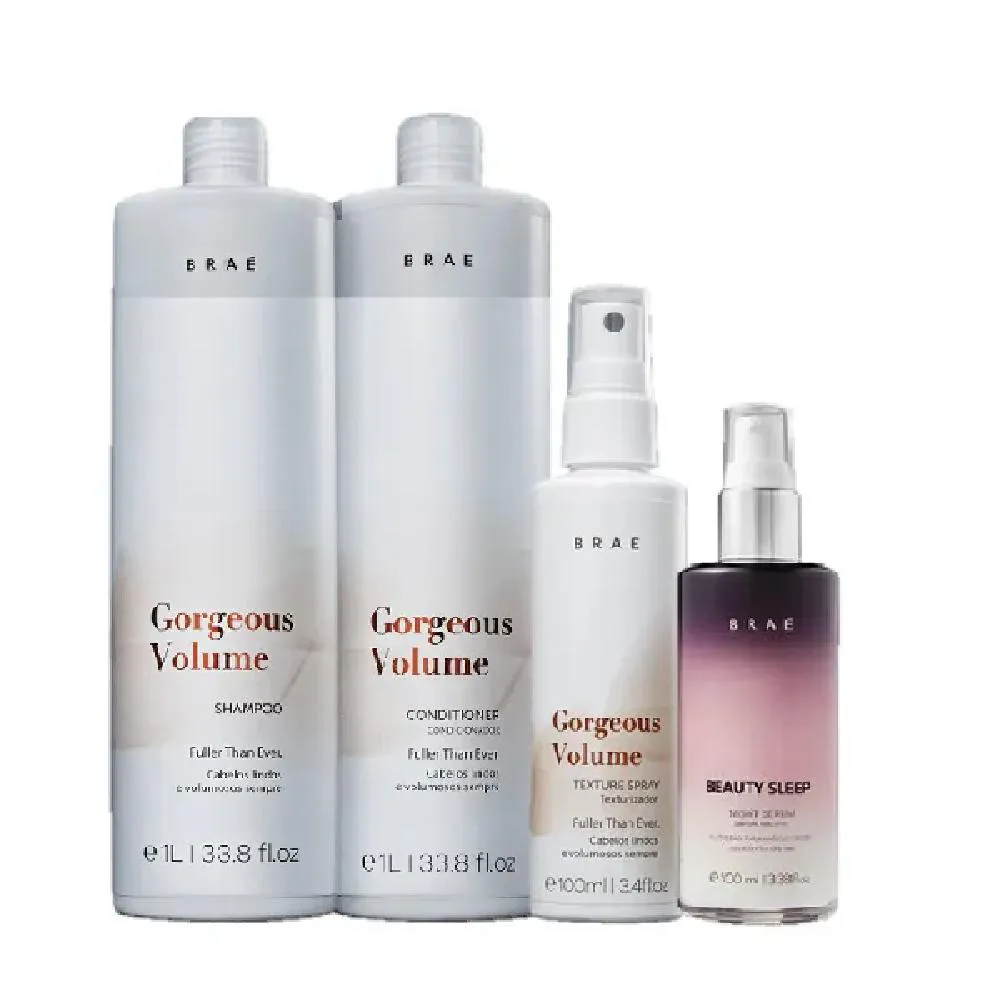 Braé Gorgeous Volume Duo 1L Spray Texturizador E Beauty Sleep 100ml