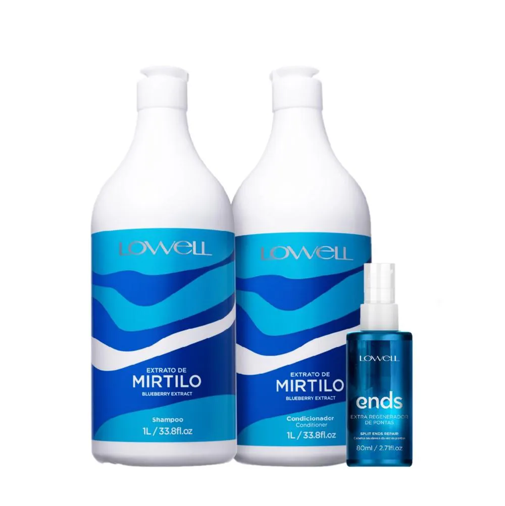 LOWELL EXTRATO DE MIRTILO TRIO SALON REGENERADOR (3 PRODUTOS)