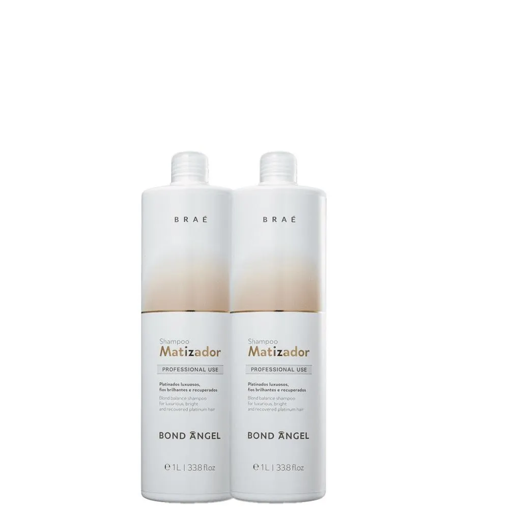 Shampoo Matizador Braé Bond Angel Neutraliza Tons Amarelados 1L