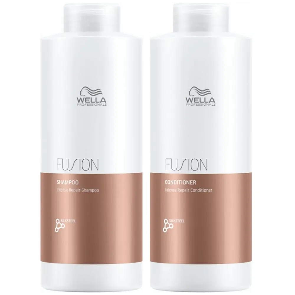 Kit Wella Professionals Fusion Shampoo 1L + Condicionador 1L