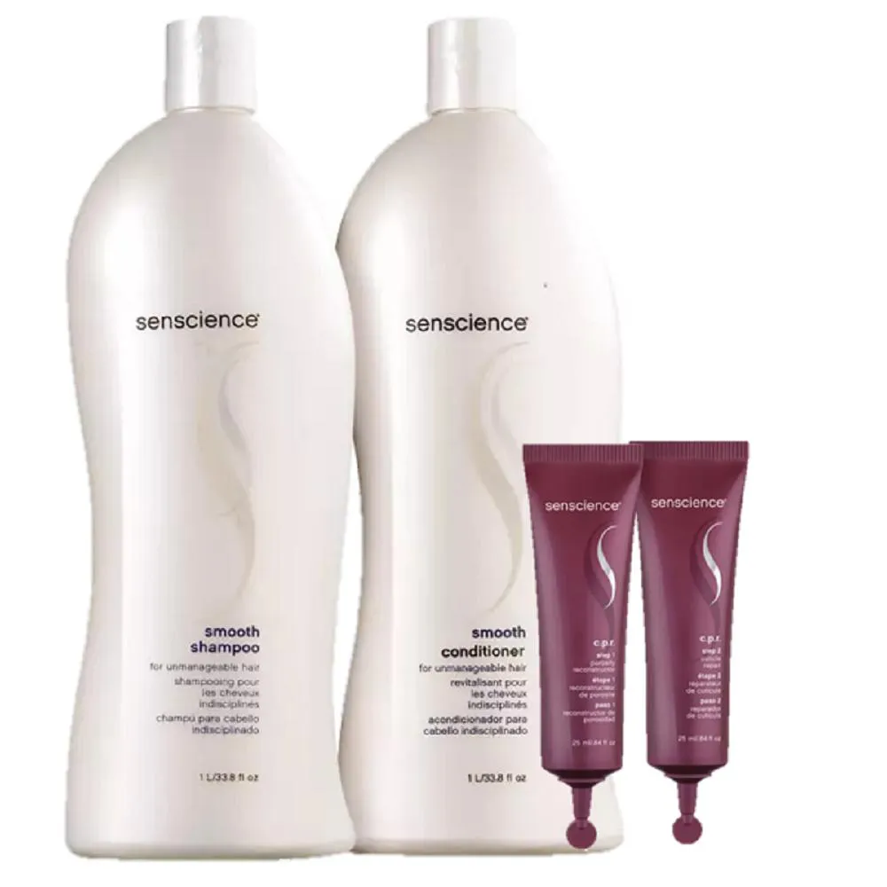 Senscience Smooth Duo 1L E Cpr Tratamento Reconstrutor 2X25ml