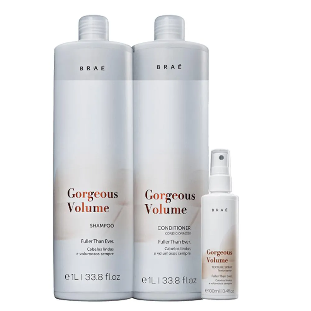 Braé Gorgeous Volume Salon 3 Produtos