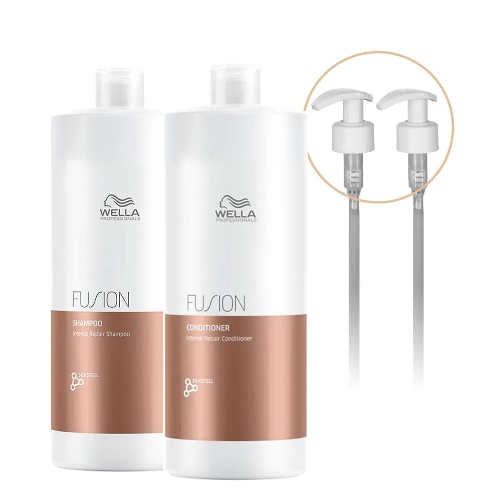 Kit Wella Professionals Fusion Shampoo  Condicionador E Válvula (4 Produtos)