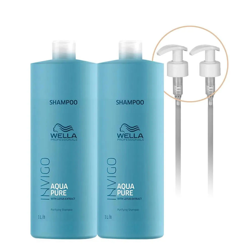 Kit Wella Professionals Invigo Balance Aqua Pure Shampoo E Válvula (4 Produtos)