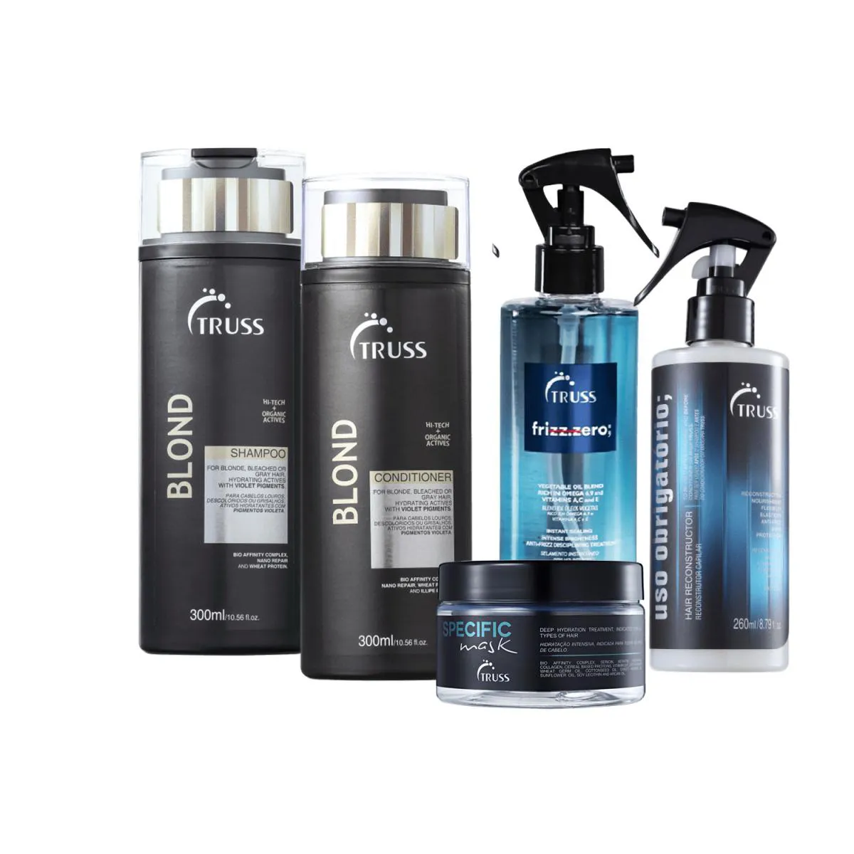 Truss Blond Specific Obrigatório Frizz Zero (5 Produtos)