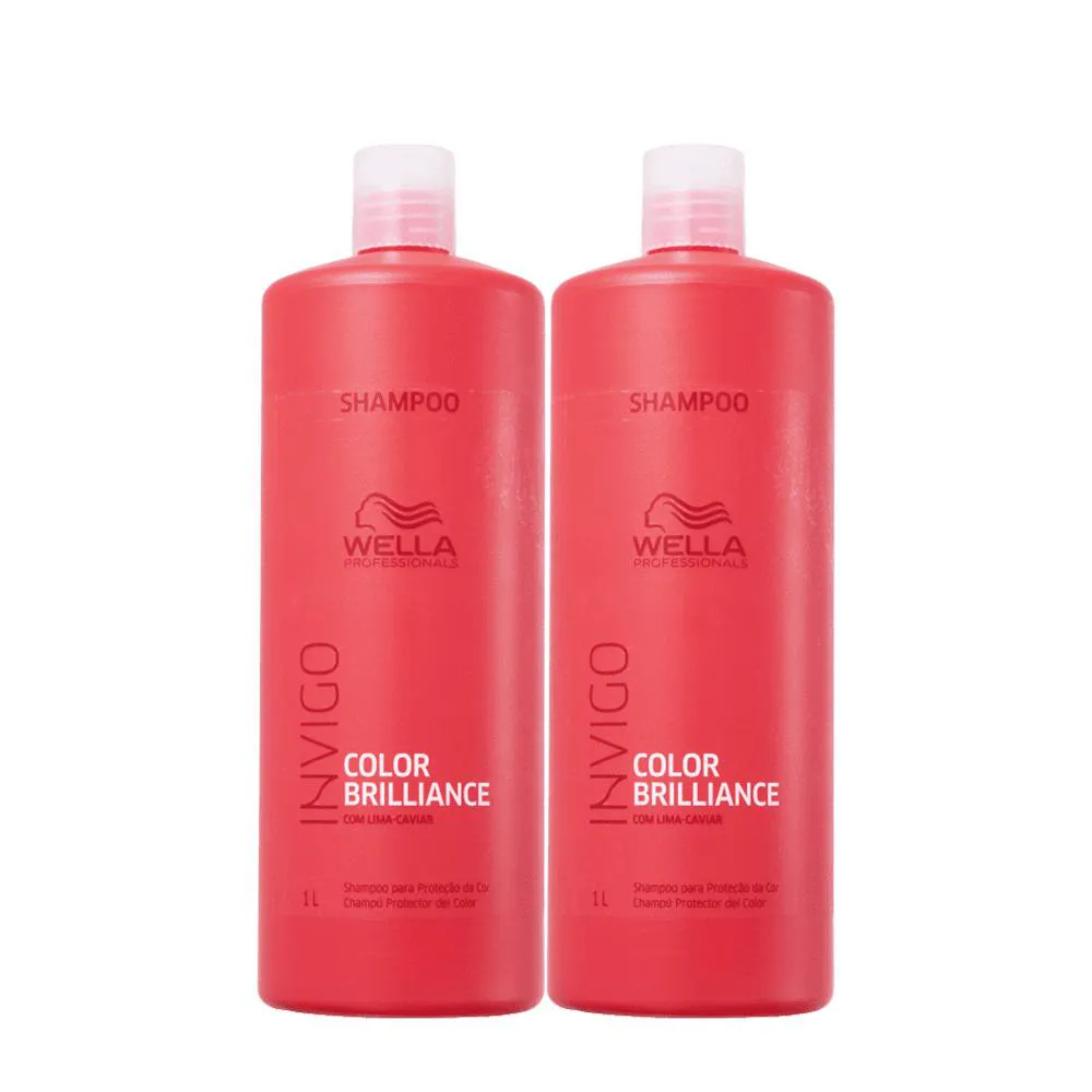 Kit Wella Professionals Invigo Color Brilliance - Shampoo 1L (2 Unidades)