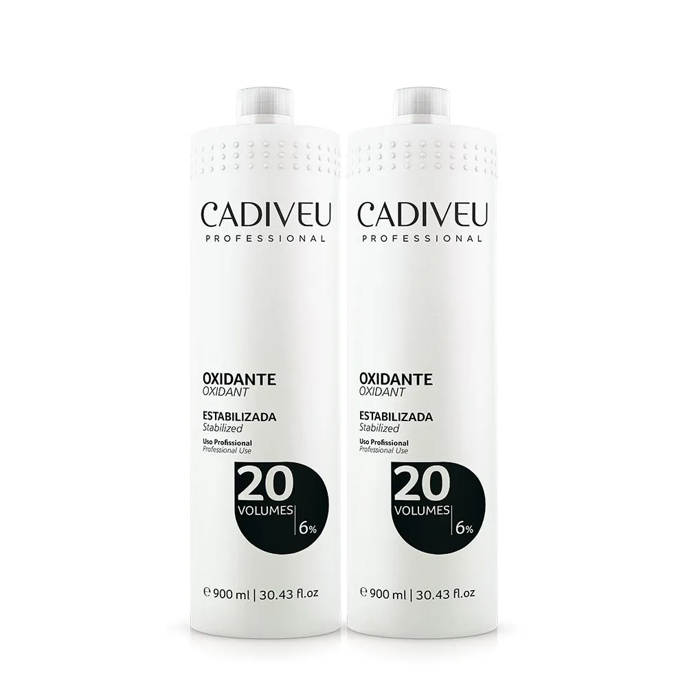KIT CADIVEU PROFESSIONAL 20 VOLUMES - OXIDANTE 900ML (2 PRODUTOS)