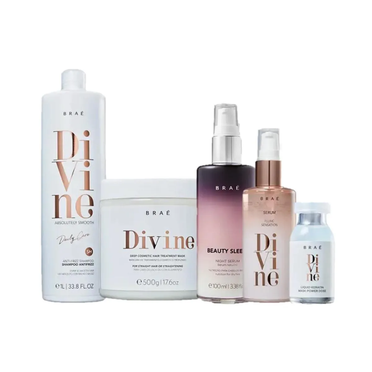 Kit Braé Divine Salon + Beauty Sleep (5 Produtos)