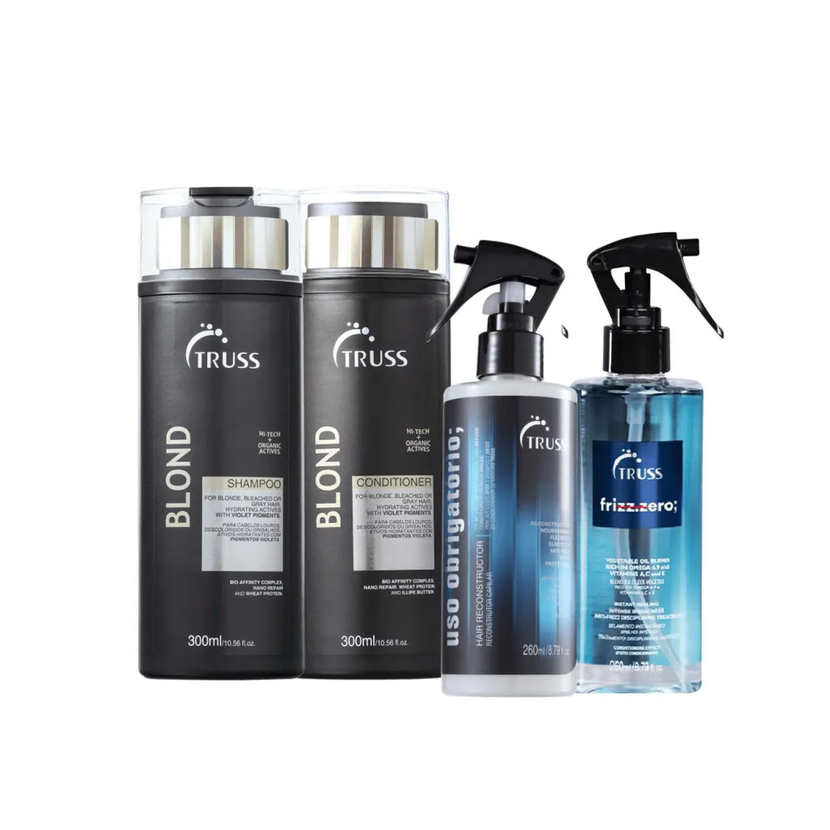 Truss Blond Obrigatório Frizz Zero (4 Produtos)