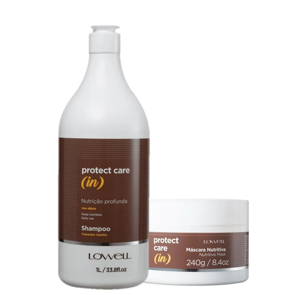 KIT LOWELL PROTECT CARE (IN) SALON LIMPEZA SUAVE (2 PRODUTOS)