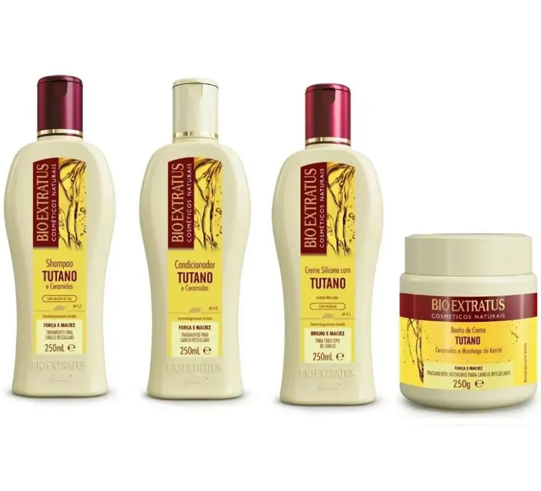 KIT BIO EXTRATUS TUTANO E CERâMIDAS 250ML ( 4 PRODUTOS )