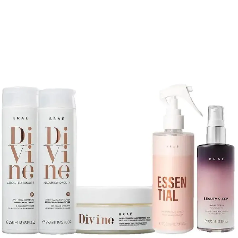 Braé Divine Duo 250ml Mascara 200ml Essential 260ml E Beauty Sleep 100ml