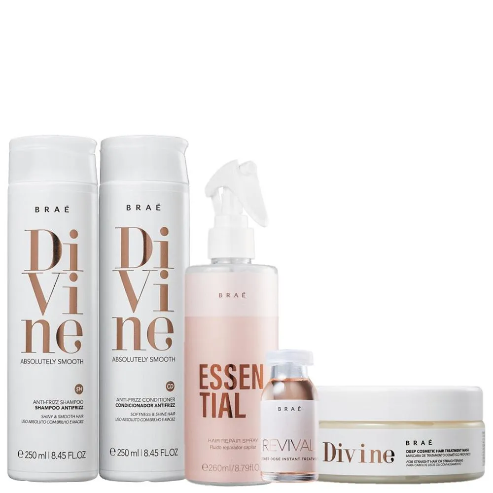Kit Braé Divine Essential Instant Repair (5 Produtos)