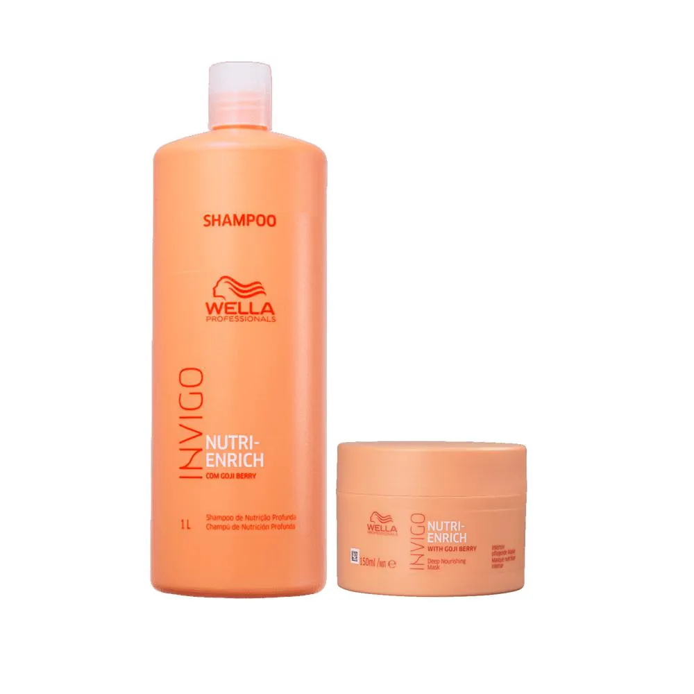 Kit Wella Professionals Invigo Nutri - Enrich Shampoo 1L + Máscara 150ml
