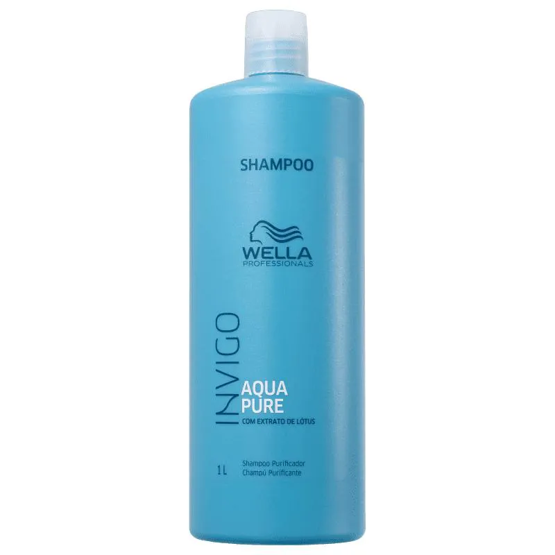 Shampoo Wella Professionals Invigo Balance Acqua Pure Limpeza Profunda 1L