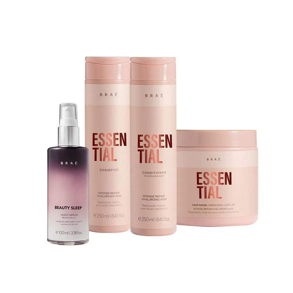Kit Braé Essential Beauty Sleep - Máscara G (4 Produtos)