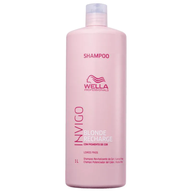 Wella Professionals Invigo Blonde Recharge - Shampoo Desamarelador 1L