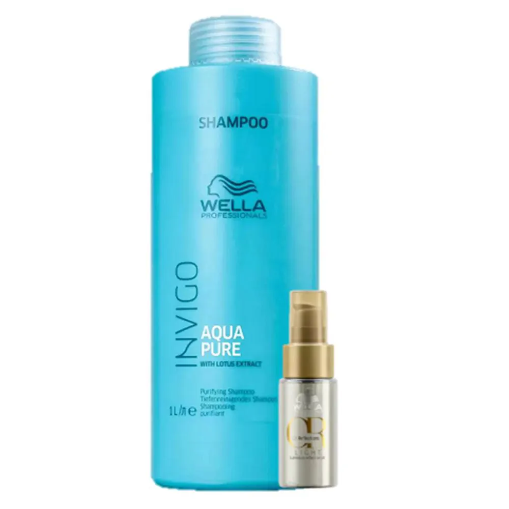 Wella Professionals Invigo Balance Acqua Pure Shampoo Antirresiduos 1L E Oil Reflections Light 30ml