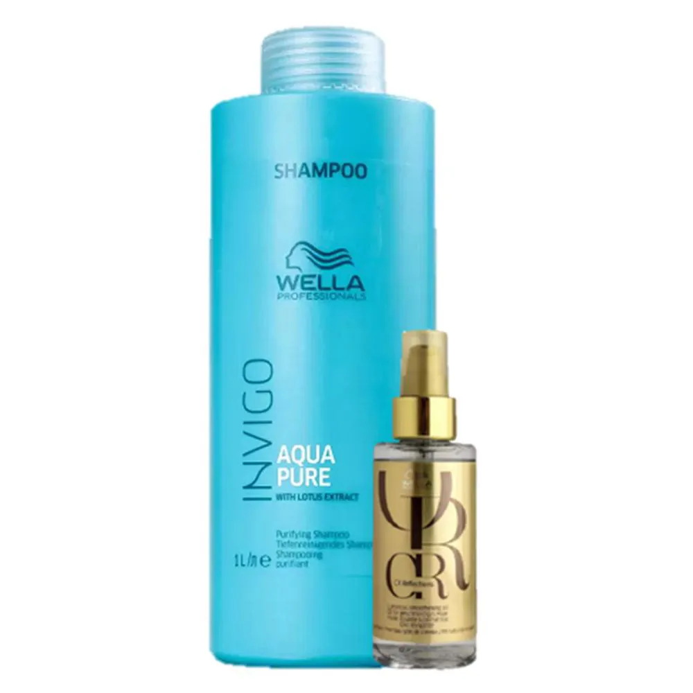 Wella Professionals Invigo Balance Acqua Pure Shampoo Antirresiduos 1L E Oil Reflections 100ml