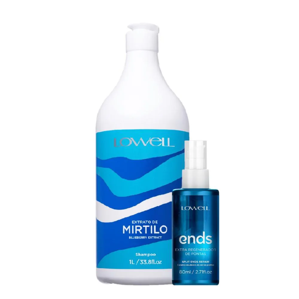 KIT LOWELL EXTRATO DE MIRTILO SALON LIMPEZA REGENERADORA (2 PRODUTOS)