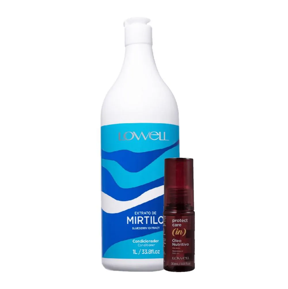 KIT LOWELL EXTRATO DE MIRTILO SALON HIDRATAçãO NUTRITIVA (2 PRODUTOS)