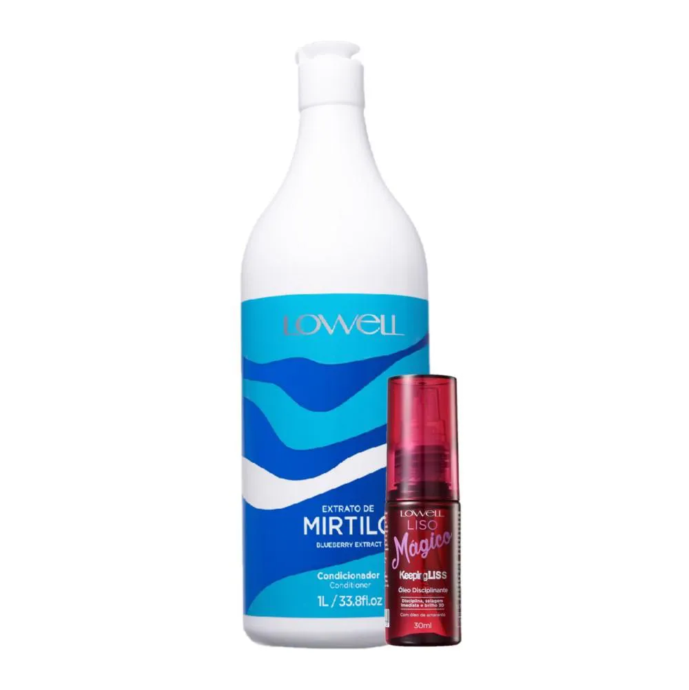KIT LOWELL EXTRATO DE MIRTILO SALON HIDRATAçãO MAGICA (2 PRODUTOS)