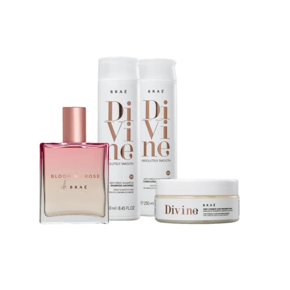 Kit Braé Divine Blooming Rose Quarteto (4 Produtos)