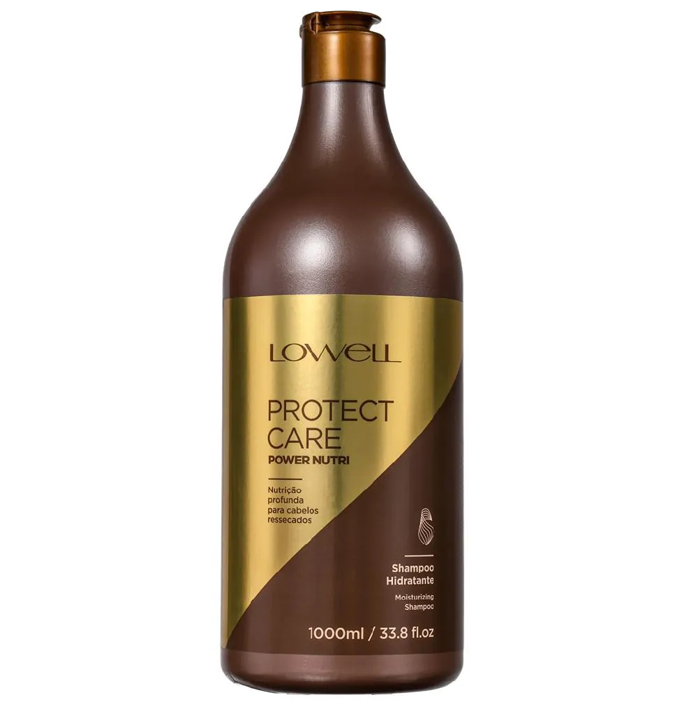 Shampoo Lowell Protect Care Power Nutri Hidratação Profunda 1L
