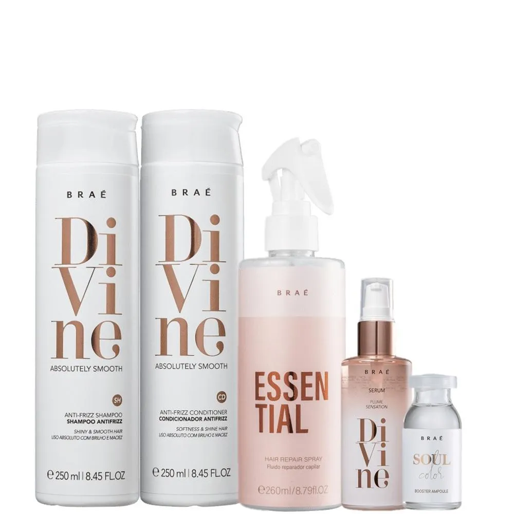 Kit Braé Divine Color Booster Home Care (5 Produtos)